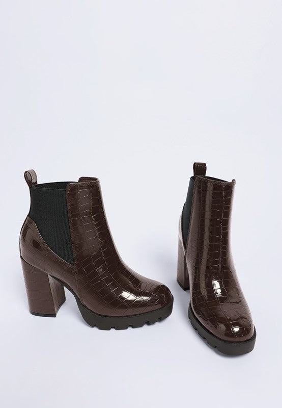Foxy Faux Leather Croc Chelsea Boots-Rag Company-[option4]-[option5]-[option6]-[option7]-[option8]-Shop-Boutique-Clothing-for-Women-Online