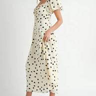 MABLE Polka Dot Puff Sleeve Midi Dress-Dresses-Trendsi-[option4]-[option5]-[option6]-[option7]-[option8]-Shop-Boutique-Clothing-for-Women-Online