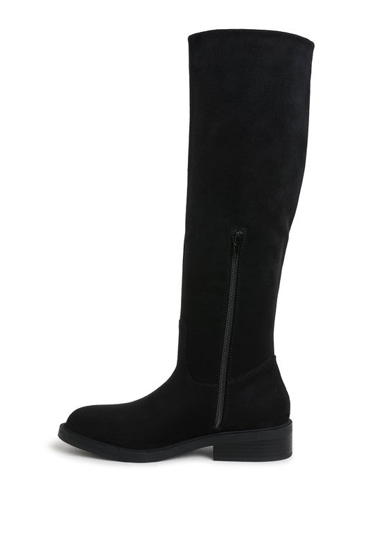 Chiru Round Toe Microfiber Calf Boots-Rag Company-[option4]-[option5]-[option6]-[option7]-[option8]-Shop-Boutique-Clothing-for-Women-Online