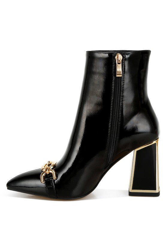 Pollux Metallic Chain Detail Boots-Rag Company-[option4]-[option5]-[option6]-[option7]-[option8]-Shop-Boutique-Clothing-for-Women-Online