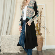 Mixed Media Maxi Cardigan-Orange Farm Clothing-[option4]-[option5]-[option6]-[option7]-[option8]-Shop-Boutique-Clothing-for-Women-Online