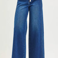 RISEN Full Size Mid Rise Wide Side Pintuck Jeans with Front Drawstring Plus Size-Jeans-Trendsi-[option4]-[option5]-[option6]-[option7]-[option8]-Shop-Boutique-Clothing-for-Women-Online