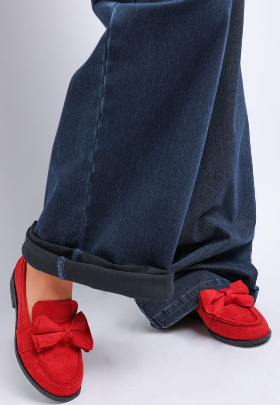 Havisham Bow Accent Heeled Loafers-Rag Company-[option4]-[option5]-[option6]-[option7]-[option8]-Shop-Boutique-Clothing-for-Women-Online