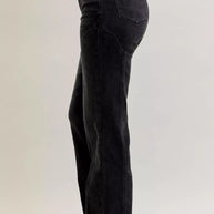 Judy Blue Mid Rise Straight Western Seam Detail Jeans-Jeans-Trendsi-[option4]-[option5]-[option6]-[option7]-[option8]-Shop-Boutique-Clothing-for-Women-Online