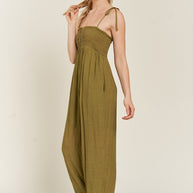 SMOCKED TIE STRAP JUMPSUIT PLUS SIZE-Jade By Jane-[option4]-[option5]-[option6]-[option7]-[option8]-Shop-Boutique-Clothing-for-Women-Online