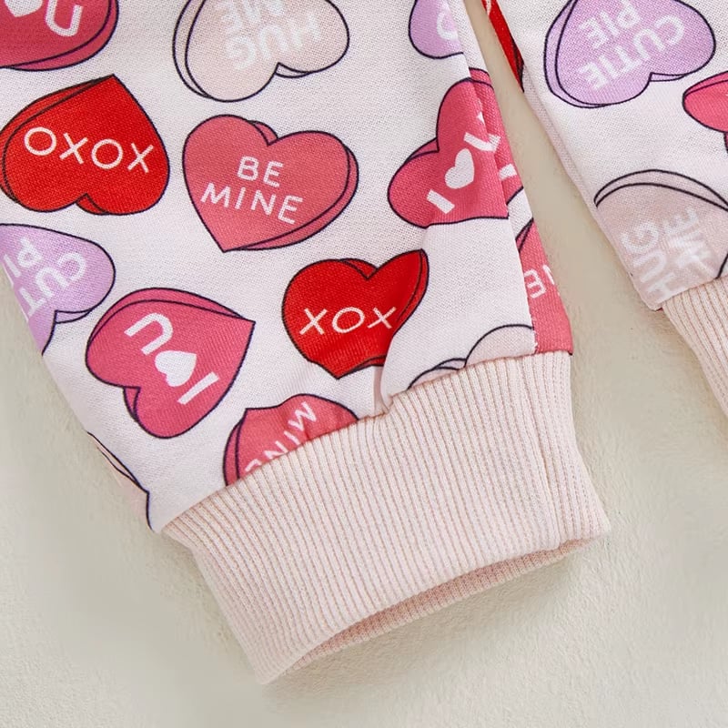 PREORDER: Valentine Girls Sweatshirt and Pant Set