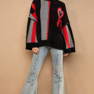 POL Turtleneck Color Block Fringe Detail Sweater-Sweaters-Trendsi-[option4]-[option5]-[option6]-[option7]-[option8]-Shop-Boutique-Clothing-for-Women-Online