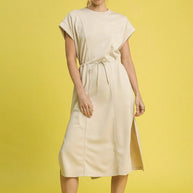 Umgee Side Slit Short Sleeve Midi Tee Dress-Dresses-Trendsi-[option4]-[option5]-[option6]-[option7]-[option8]-Shop-Boutique-Clothing-for-Women-Online