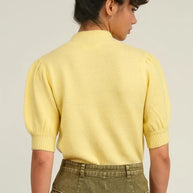 HYFVE Mock Neck Puff Sleeve Sweater-Sweater-Trendsi-[option4]-[option5]-[option6]-[option7]-[option8]-Shop-Boutique-Clothing-for-Women-Online