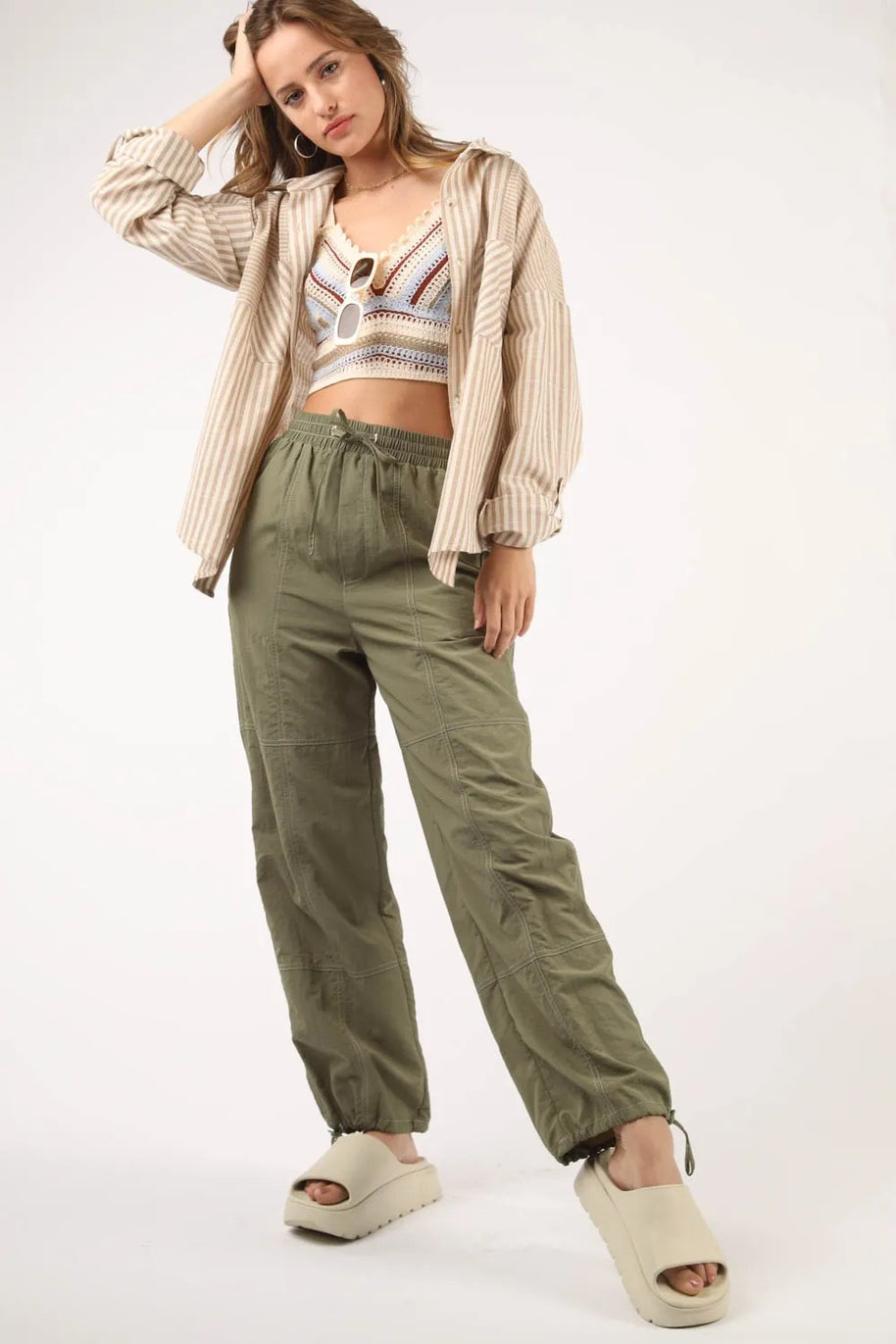 VERY J Drawstring Woven Parachute Joggers-Pants-Trendsi-[option4]-[option5]-[option6]-[option7]-[option8]-Shop-Boutique-Clothing-for-Women-Online