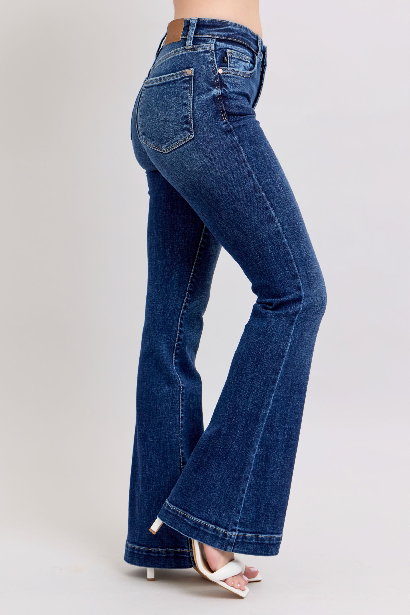Judy Blue High Rise Flare Jeans-Trendsi-[option4]-[option5]-[option6]-[option7]-[option8]-Shop-Boutique-Clothing-for-Women-Online