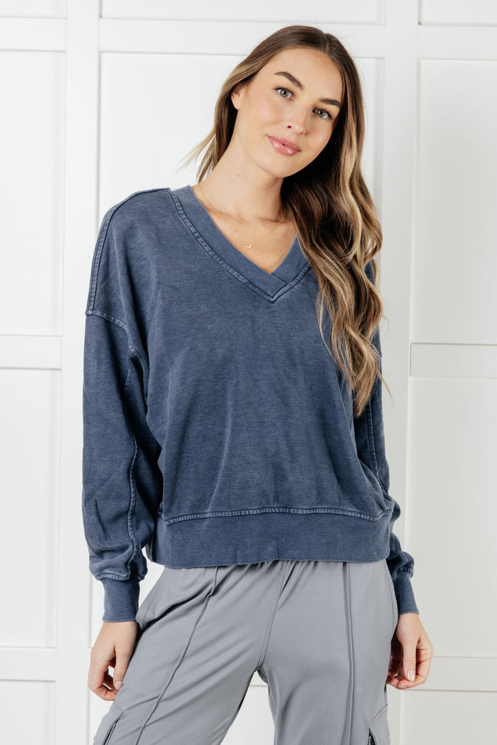 Rae Mode Rep Ready Mineral Wash French Terry Pullover in Blue-Athleisure-Ave Shops-[option4]-[option5]-[option6]-[option7]-[option8]-Shop-Boutique-Clothing-for-Women-Online