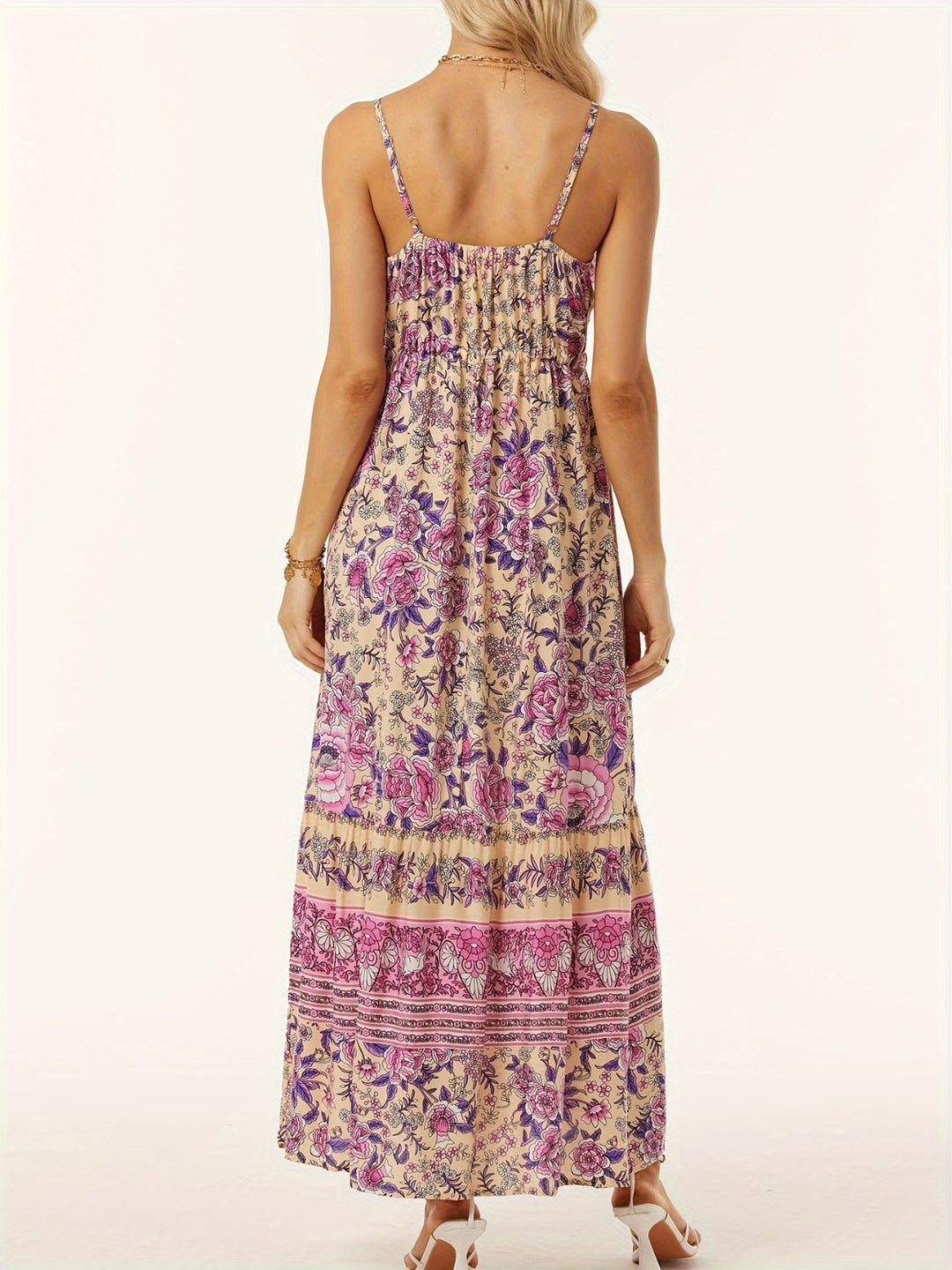 Printed Scoop Neck Boho Midi Cami Dress-Trendsi-[option4]-[option5]-[option6]-[option7]-[option8]-Shop-Boutique-Clothing-for-Women-Online