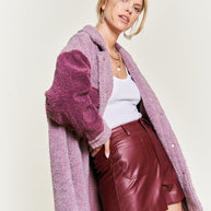 Colorblock sherpa jacket PLUS SIZE-Jade By Jane-[option4]-[option5]-[option6]-[option7]-[option8]-Shop-Boutique-Clothing-for-Women-Online