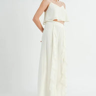 MABLE Crop Cami and Ruffled Wide Leg Pants Set-Sets-Trendsi-[option4]-[option5]-[option6]-[option7]-[option8]-Shop-Boutique-Clothing-for-Women-Online