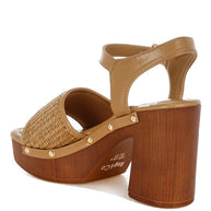 Mazaro Raffia Chunky Sandals-Rag Company-[option4]-[option5]-[option6]-[option7]-[option8]-Shop-Boutique-Clothing-for-Women-Online