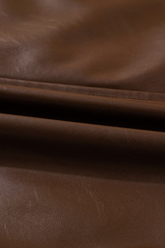 Leather Drawstring Hem Pocketed Jacket-JUNIPER BLVD-[option4]-[option5]-[option6]-[option7]-[option8]-Shop-Boutique-Clothing-for-Women-Online