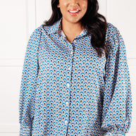 Skies Above Patterned Button Up Shirt-Tops-Ave Shops-[option4]-[option5]-[option6]-[option7]-[option8]-Shop-Boutique-Clothing-for-Women-Online