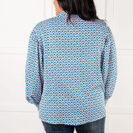 Skies Above Patterned Button Up Shirt-Tops-Ave Shops-[option4]-[option5]-[option6]-[option7]-[option8]-Shop-Boutique-Clothing-for-Women-Online