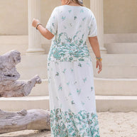 Plus Size Printed Lace Detail Short Sleeve Top and Skirt Set-Dresses-Trendsi-[option4]-[option5]-[option6]-[option7]-[option8]-Shop-Boutique-Clothing-for-Women-Online