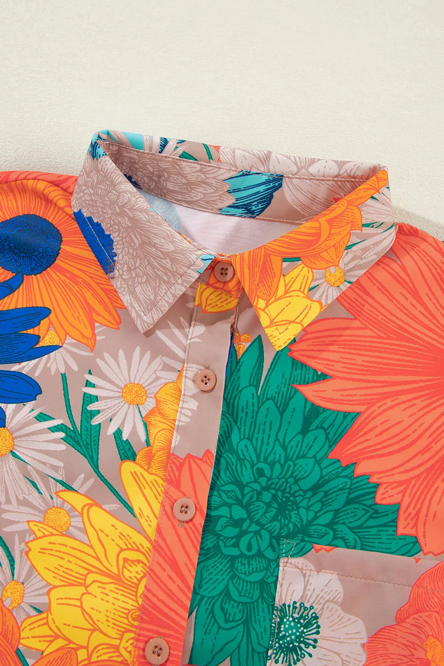 Printed Button Up Long Sleeve Top and Shorts Set-sets-Trendsi-[option4]-[option5]-[option6]-[option7]-[option8]-Shop-Boutique-Clothing-for-Women-Online