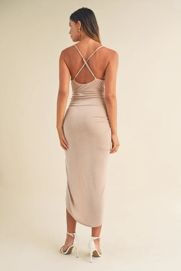 Mable Draped Detail Cami Midi Dress-Dresses-Trendsi-[option4]-[option5]-[option6]-[option7]-[option8]-Shop-Boutique-Clothing-for-Women-Online