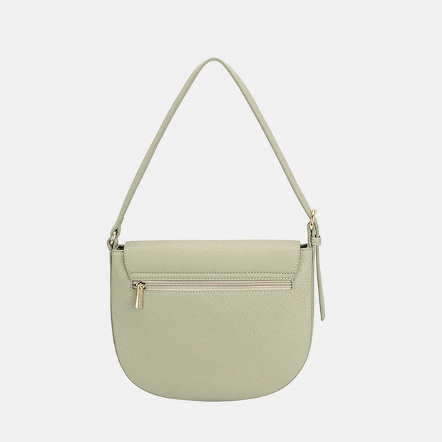 David Jones Metal Buckle Shoulder Bag-Bags-Trendsi-[option4]-[option5]-[option6]-[option7]-[option8]-Shop-Boutique-Clothing-for-Women-Online