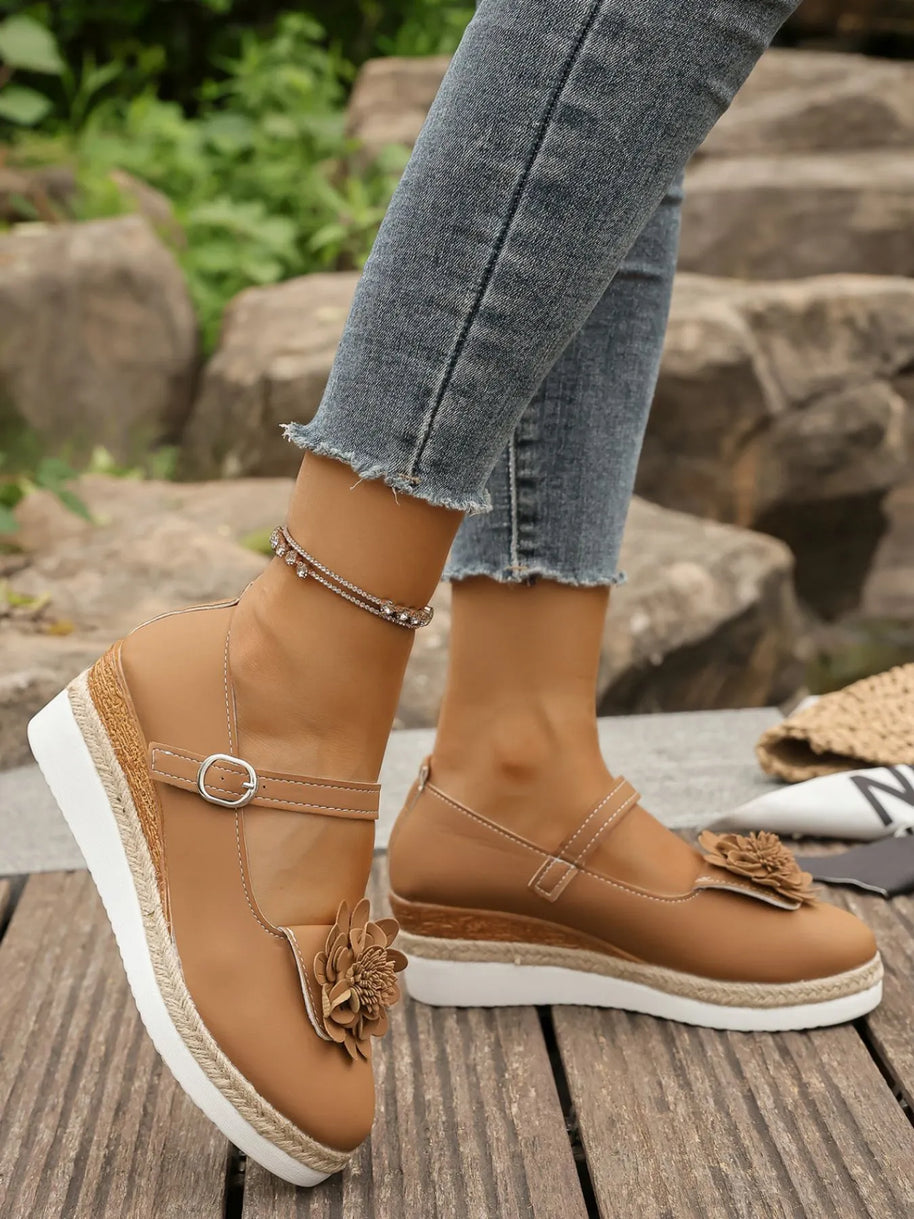 Flower Embellished Mary Jane Loafers-loafers-Trendsi-[option4]-[option5]-[option6]-[option7]-[option8]-Shop-Boutique-Clothing-for-Women-Online