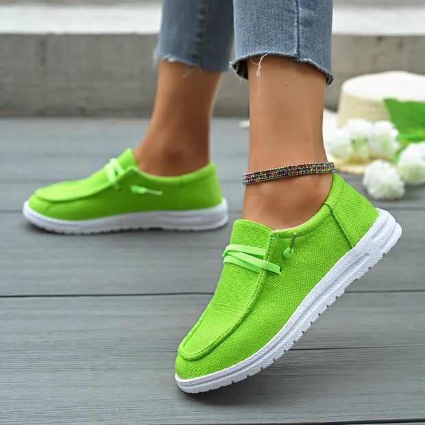Round Toe Canvas Slip-Ons-120 Sneakers-Trendsi-[option4]-[option5]-[option6]-[option7]-[option8]-Shop-Boutique-Clothing-for-Women-Online