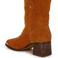 Emberly Suede Square Toe Ankle Boots-Rag Company-[option4]-[option5]-[option6]-[option7]-[option8]-Shop-Boutique-Clothing-for-Women-Online