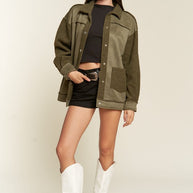 FAUX FUR AND SUEDE JACKET PLUS SIZE-Jade By Jane-[option4]-[option5]-[option6]-[option7]-[option8]-Shop-Boutique-Clothing-for-Women-Online