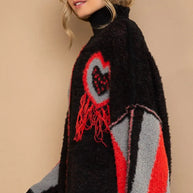 POL Turtleneck Color Block Fringe Detail Sweater-Sweaters-Trendsi-[option4]-[option5]-[option6]-[option7]-[option8]-Shop-Boutique-Clothing-for-Women-Online