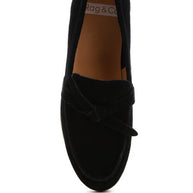 Nautica Genuine Suede Knot Detailed Loafers-Rag Company-[option4]-[option5]-[option6]-[option7]-[option8]-Shop-Boutique-Clothing-for-Women-Online