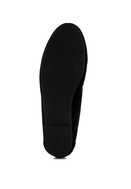 Awen Monochromatic Horsebit Real Suede Loafers-Rag Company-[option4]-[option5]-[option6]-[option7]-[option8]-Shop-Boutique-Clothing-for-Women-Online