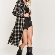 PLAID PRINT COLLAR LONG SHIRT DRESS PLUS SIZE-Jade By Jane-[option4]-[option5]-[option6]-[option7]-[option8]-Shop-Boutique-Clothing-for-Women-Online