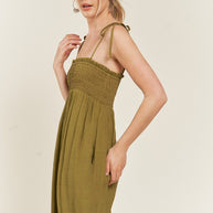 SMOCKED TIE STRAP JUMPSUIT PLUS SIZE-Jade By Jane-[option4]-[option5]-[option6]-[option7]-[option8]-Shop-Boutique-Clothing-for-Women-Online