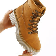 Boskoff Lace-Up Chunky Warm Ankle Boots-Rag Company-[option4]-[option5]-[option6]-[option7]-[option8]-Shop-Boutique-Clothing-for-Women-Online