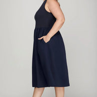 She + Sky Full Size Sleeveless Poplin Woven Midi Dress with Pockets-Dresses-Trendsi-[option4]-[option5]-[option6]-[option7]-[option8]-Shop-Boutique-Clothing-for-Women-Online