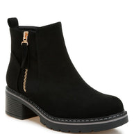 Tigris Microfiber Zipper Boots-Rag Company-Black-US-5 / UK-3 / EU-36-[option4]-[option5]-[option6]-[option7]-[option8]-Shop-Boutique-Clothing-for-Women-Online