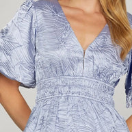 She + Sky Crinkle Woven V-Neck Balloon Sleeve Mini Dress-Dresses-Trendsi-[option4]-[option5]-[option6]-[option7]-[option8]-Shop-Boutique-Clothing-for-Women-Online