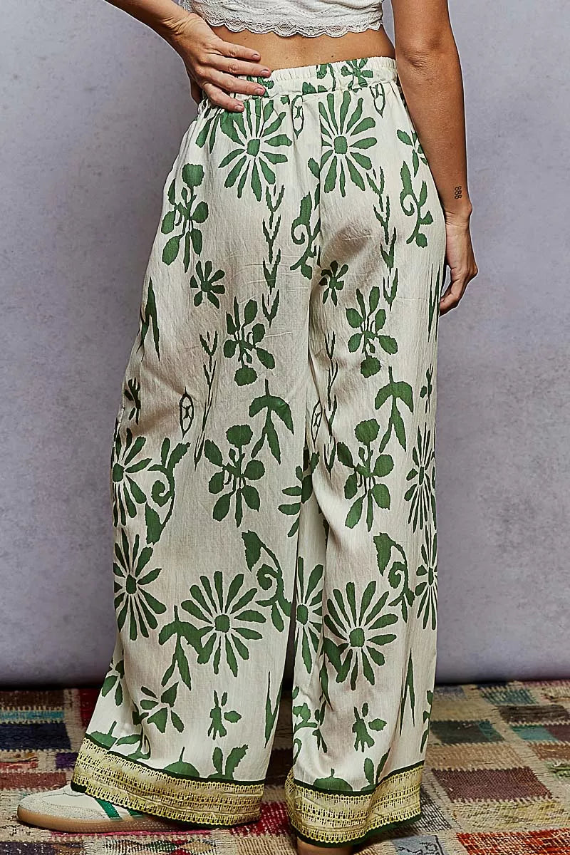 POL Floral Printed Woven Wide Leg Drawstring Pants-Pants-Trendsi-[option4]-[option5]-[option6]-[option7]-[option8]-Shop-Boutique-Clothing-for-Women-Online