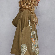 POL Peace Patch Floral Long Sleeve Hoodie-Sweatshirts-Trendsi-[option4]-[option5]-[option6]-[option7]-[option8]-Shop-Boutique-Clothing-for-Women-Online