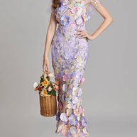 Floral Embroidered Mesh Overlay Maxi Dress-Dresses-Trendsi-[option4]-[option5]-[option6]-[option7]-[option8]-Shop-Boutique-Clothing-for-Women-Online