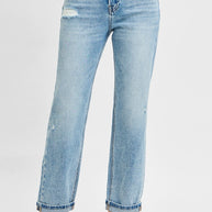 RISEN High Rise Ankle Boyfriend Distressed Jeans-Trendsi-[option4]-[option5]-[option6]-[option7]-[option8]-Shop-Boutique-Clothing-for-Women-Online
