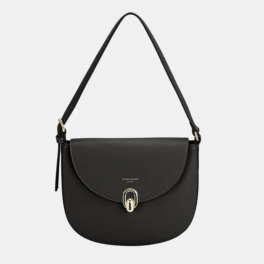David Jones Metal Buckle Shoulder Bag-Bags-Trendsi-[option4]-[option5]-[option6]-[option7]-[option8]-Shop-Boutique-Clothing-for-Women-Online