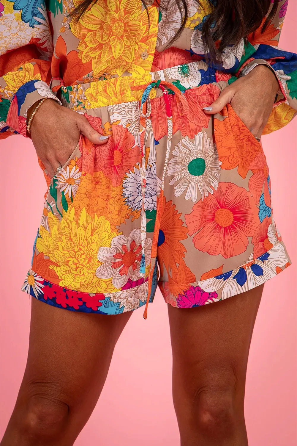 Printed Button Up Long Sleeve Top and Shorts Set-sets-Trendsi-[option4]-[option5]-[option6]-[option7]-[option8]-Shop-Boutique-Clothing-for-Women-Online