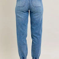 Judy Blue High Waist Denim Joggers-Trendsi-[option4]-[option5]-[option6]-[option7]-[option8]-Shop-Boutique-Clothing-for-Women-Online