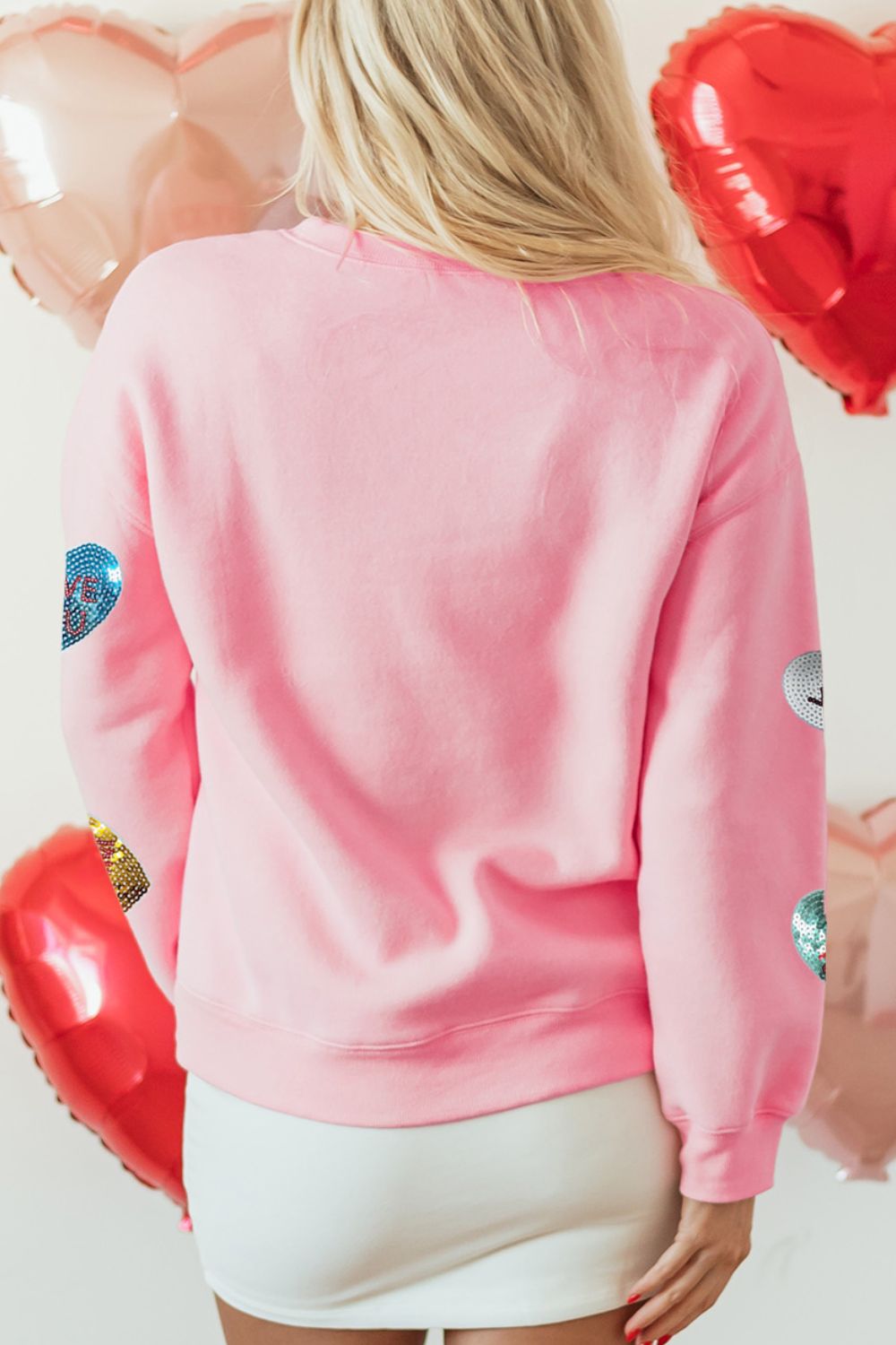 Valentine’s Day Sequin Heart Round Neck Long Sleeve Sweatshirt-Trendsi-[option4]-[option5]-[option6]-[option7]-[option8]-Shop-Boutique-Clothing-for-Women-Online