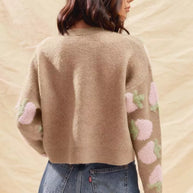 SO ME Strawberry Fruit All Over Button Sweater Cardigan-Cardigans-Trendsi-[option4]-[option5]-[option6]-[option7]-[option8]-Shop-Boutique-Clothing-for-Women-Online