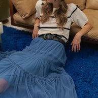 Annie Wear Tulle Tiered Midi Skirt-Skirts-Trendsi-[option4]-[option5]-[option6]-[option7]-[option8]-Shop-Boutique-Clothing-for-Women-Online